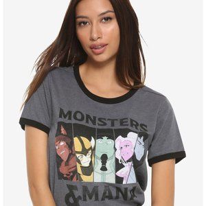 Anime - gray Voltron t-shirt Small